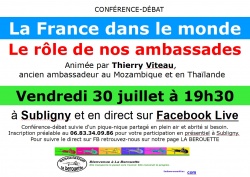 CONFERENCE-DEBAT - LA BEROUETTE - 19h30