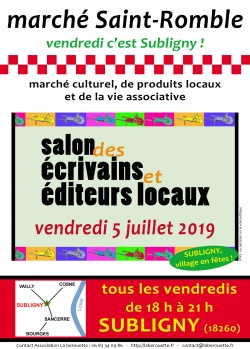 Salon des écrivains et éditeurs locaux au Marché St Romble