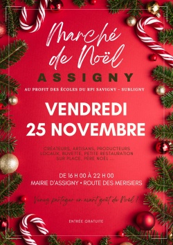 ASSIGNY : MARCHE DE NOEL RPI SAVIGNY-SUBLIGNY