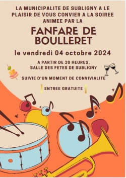 SOIREE ANIMEE PAR LA FANFARE DE BOULLERET