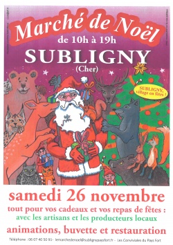 MARCHE DE NOEL à SUBLIGNY