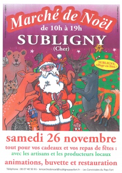 MARCHE DE NOEL à SUBLIGNY