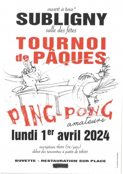 TOURNOI PING PONG