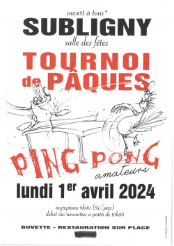 TOURNOI PING PONG