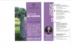 REPRISE DES COURS DE QI GONG