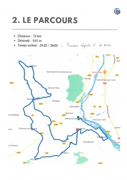 randonnée cyclosportive - Sur les rtes de Sancerre, en passant par Subligny -