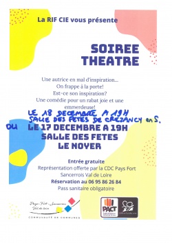 SOIREES THEATRE LE NOYER et CREZANCY-en-SANCERRE