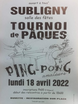 TOURNOI PING PONG