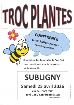 TROC'PLANTES + conférence sur les orchidées sauvages