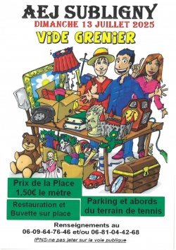 VIDE GRENIER - TERRAIN DE TENNIS