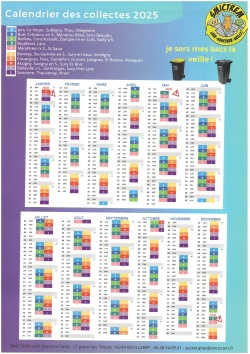 CALENDRIER DES COLLECTES 2025