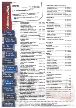 Adresses, numéros, infos utiles