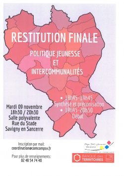 RESTITUTION FINALE POLITIQUE JEUNESSE ET INTERCOMMUNALITE